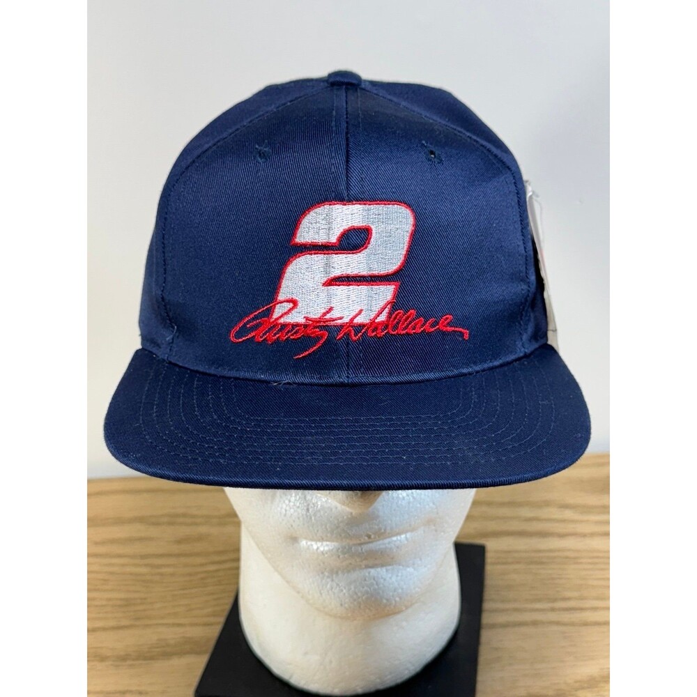 Vintage NWT Rusty Wallace NASCAR #2 Snapback Hat‎ Cap Competitors View